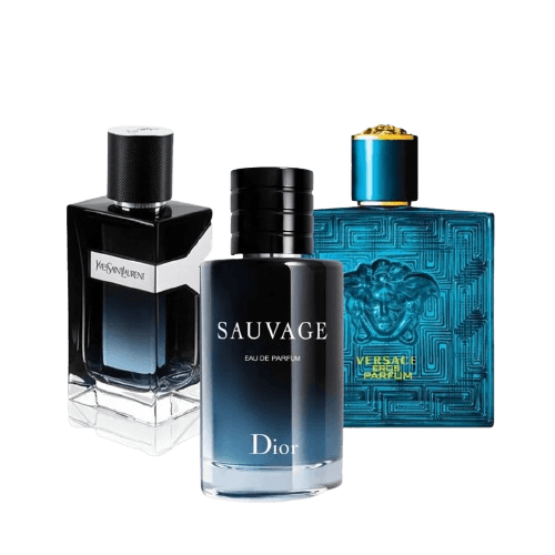 3-Piece Fragrance Set: Y by YSL, Sauvage & Versace Eros